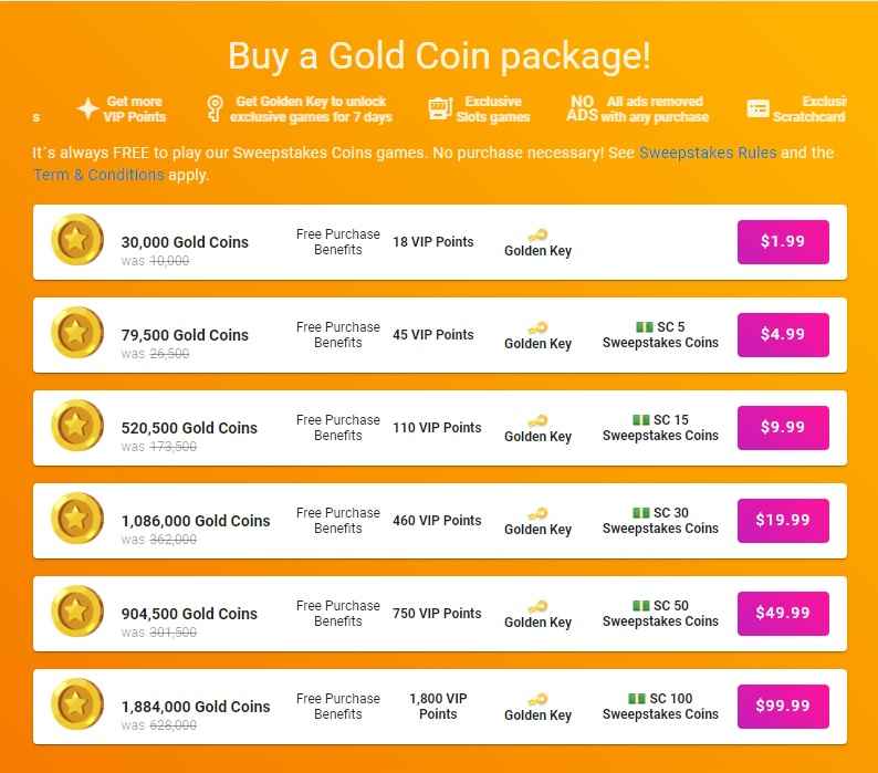 Gold Coins Packages